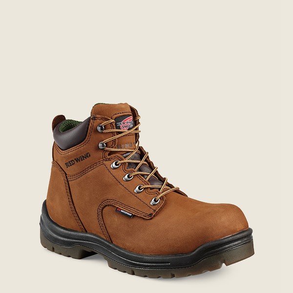 Work Støvler Herre - Red Wing King Toe® - 6-Inch Insulated Waterproof Soft Toe - Brune - VZLDBF-098